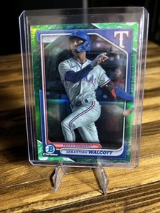 2024 Bowman - Chrome Prospects Sebastian Walcott #BCP-81 Lunar Glow Refractor... - Picture 1 of 2