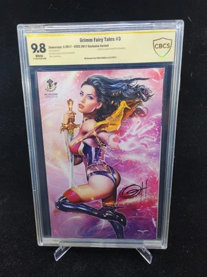Grimm Fairy Tales #3 - Firmado Greg Horn / ECCC Exclusivo Var - CBCS 9.8 - 2017 Foto 1 de 4