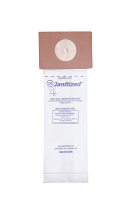 VACUUM ACCESSORIES Janitized JAN-CXLT-2(10) Premium Replacement Commercial Vacuum Paper Bag, Nobles