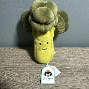 Brand New With Tags! 100% Genuine Jellycat Vivacious Vegetable Broccoli - Picture 1 of 3