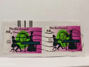 2x Netherlands Stamp Scott #972 Used Cancellation Mark - Picture 1 of 1