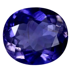 2.53 ct Oval Cut (9.91 x 8.76 mm) Unheated Natural Blue Iolite Gemstone - Picture 1 of 2