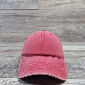 Red  Blank Canvas Summer Outdoor Athletic Cap Hat Adult Womens StrapBack  - Picture 1 of 5