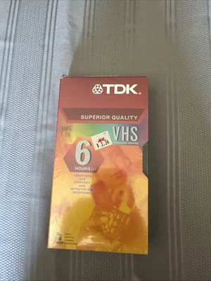 Cinta sellada de 120 minutos TDK VHS calidad superior Foto 1 de 3