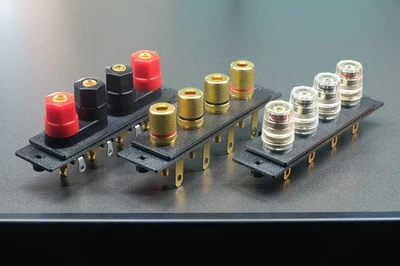 Luxman R-1070 speaker terminal upgrade kit