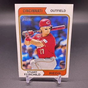 SP! 🚨2023 Topps Heritage High Stuart Fairchild RC Cincinnati Reds Rookie #701 - Picture 1 of 2