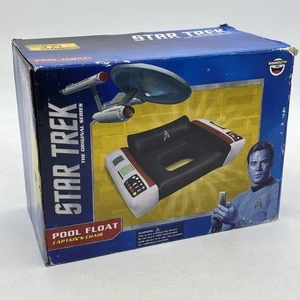 Star Trek Captain Kirks Chair 4ft Inflatable Pool Float BigMouth Unused Open Box - Picture 1 of 7