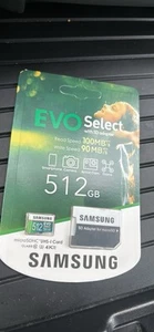 Carte mémoire MicroSDXC Samsung EVO Select 512 Go classe 10 - MB-ME512GA/AM - Photo 1 sur 1
