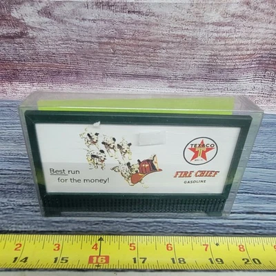 Cartelera iluminada Texaco pasatiempos de ciudad y campo diorama jefe de bomberos  Foto 1 de 4