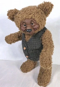 Vintage Gund Zinnober Plüsch-Teddybär Gisele Nash nicht mehr produziert gelenkige Beine 11 Zoll groß - Bild 1 von 21