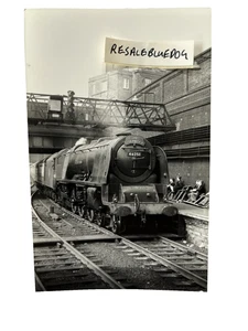 The Shamrock 46251 Locomotive At Euston Railway Train Station B/ W Photograph 54 - Picture 1 of 7