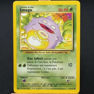 FRENCH - Koffing - 51/102 - Base Set - Unlimited - Pokemon - WOTC - Played - Picture 1 of 3