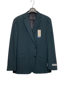 Kenneth Cole Reaction Mens Slim fit Suit Jacket Blazer 42 S Dark Green Stretch - Picture 1 of 2