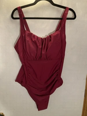 Новый с ярлыками темно-бордовый, купальный костюм, размер XL, цельный (U12) - Изображение 1 из 4