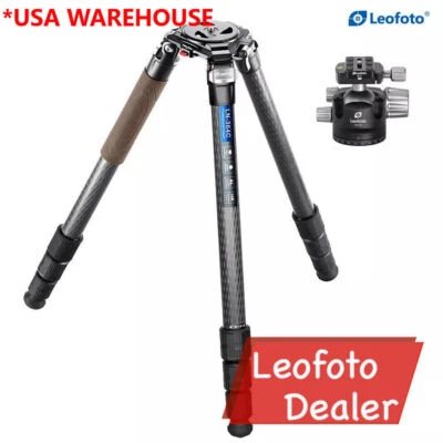 Kit de trípode y cabeza esférica compatible sistemáticamente Leofoto LN-364C+LH-55 Foto 1 de 2