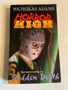 Horror High 6 Sudden Death Nicholas Adams 1996 YA Horror Harper Collins Vintage - Picture 1 of 4