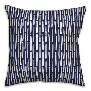 Creative Products Navy Lines 18 x 18 Indoor / Outdoor Pillow - Picture 1 of 3