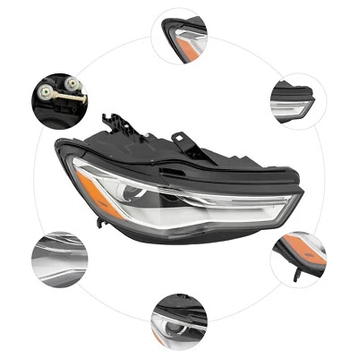 Right Passenger Side Headlight HID Headlamp W/ LED DRL For Audi A6 S6 2016-2018 Foto 1 de 4