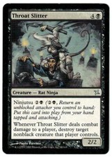 Throat Slitter 2005 Betrayers of Kamigawa Black Creature MTG NM Actual Pics AZ1