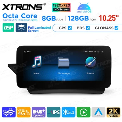 Android 14 Octa-Core Car GPS Stereo Navi DSP For Mercedes-Benz A207 C207 2009-12 - Image 1 of 4