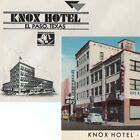 Vtg. 1960'S Knox Hotel Envelope Postcard Lot El Paso Texas Greyhound Bus Station