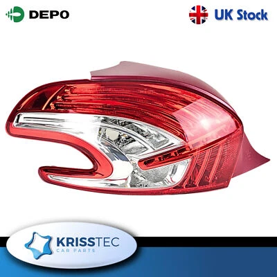 Peugeot 208 left passenger side rear light 550-1963L 9672628280 (2012-2015) — 第 1/4 张图片