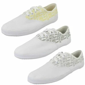 Uomo Spot On Stampa Scarpe da Donna con Lacci - Picture 1 of 28