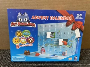 Pet Simulator Calendario dell'Avvento 24 Giorni di Sorprese 5 DLC Monete 12 Personaggi Animali Domestici - Foto 1 di 4