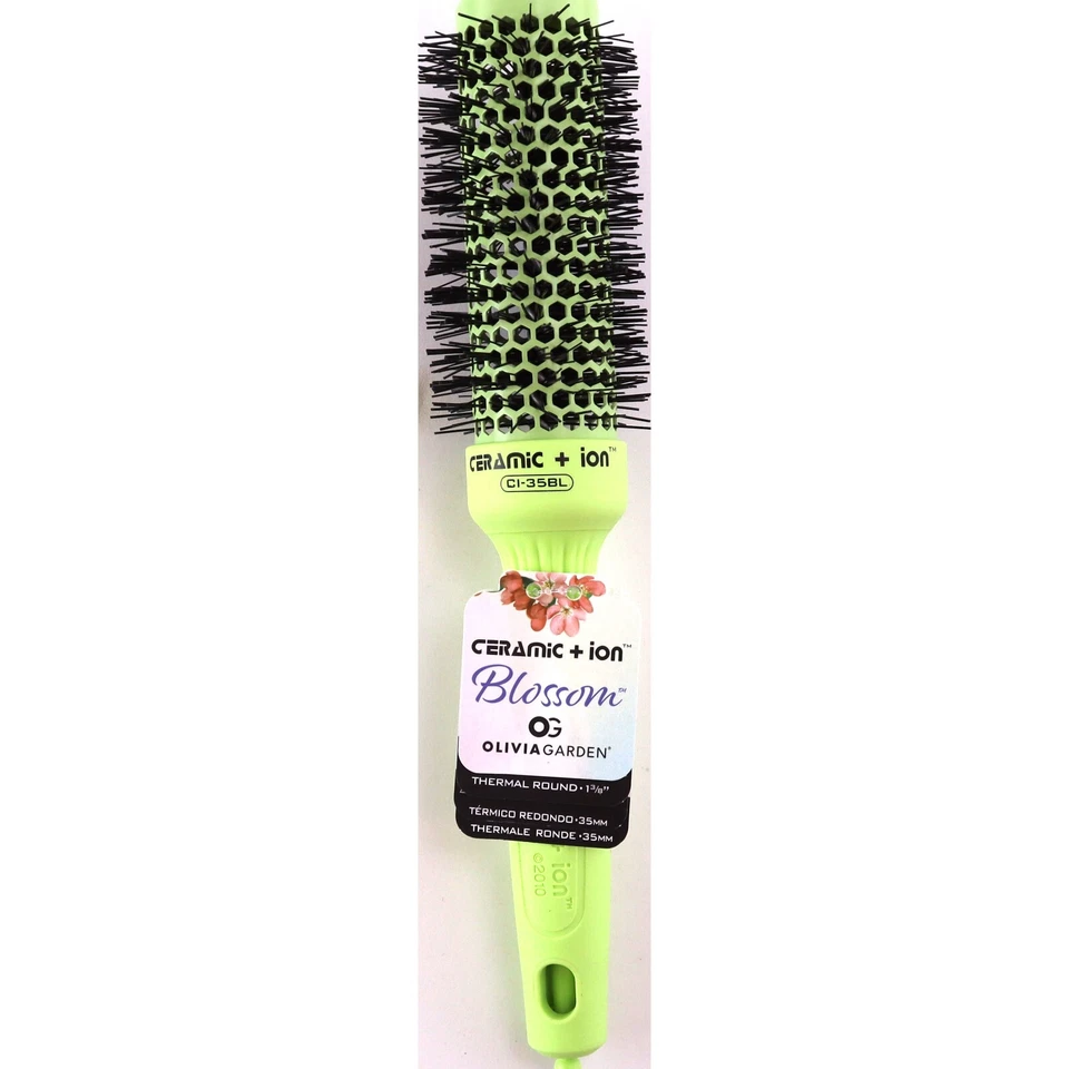 Olivia Garden Ceramic Ion Blossom 1 3/8" Brush for Smooth Styling and Shine - Image 1 of 1