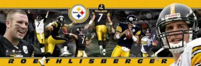 Ben Roethlisberger Quarterback Pittsburgh Steelers Photoramic #1032 - Image 1 of 4