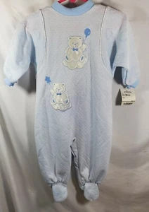 Vintage 80er Baby Blau Body Wolken Neu Mit Etikett - Bild 1 von 6