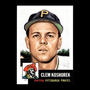 Clem Koshorek 1991 Topps Archives 1953 Pittsburgh Pirates #8 NM-MT GM 4