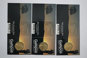 🧭 🇦🇺 AUSTRALIA GALLIPOLI 3 CARD COINS LOT B53 #8 BXQUEEN - Imagen 1 de 7