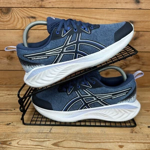 Asics Trainers Womens Size UK 5 Gel Cumulus 25 Blue Road Running Gym Shoes GS - Picture 1 of 13