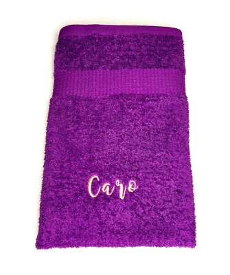 Handtuch mit Name bestickt 50x100 cm, schneller Versand, Gästehandtuch, Wellness - Bild 1 von 4