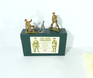 Juego de taller Toy Army BS27 tres hombres trinchera obús pistola túnica avistamiento tripulación H7. - Imagen 1 de 13