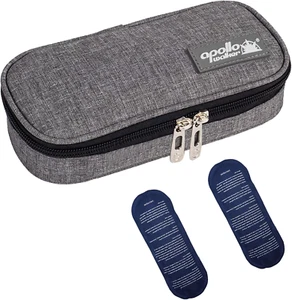 Insulin Cooler Travel Case Diabetic Medication Cooler with Ice Packs and Insulat - Picture 1 of 12