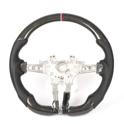 Volante personalizado de fibra de carbono apto para BMW F25 F26 F15 F16 X3 X4 X5 X6 Foto 1 de 4