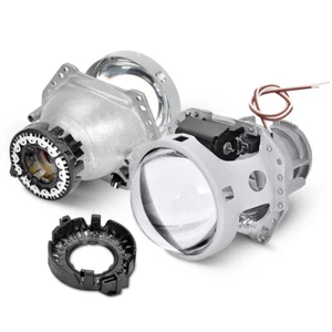 2X RHD 3.0" HID Bi Xenon Projector Lens Headlight Hi-Lo D1S D2S D3S D4S Retrofit - Picture 1 of 11