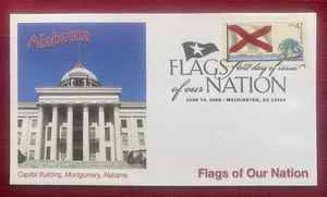 JOHN'S DEALS - US - FDC SC #4274 ALABAMA FLAGS OF OUR NATION - FLEETWOOD - 2008 - Picture 1 of 2