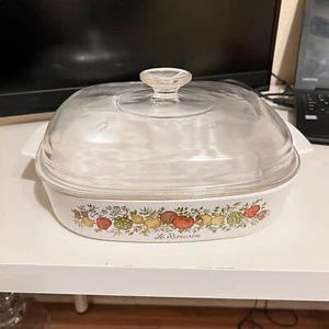 VTG Corning Ware Spice Of Life La Romarin Casserole A-10-B Pyrex Lid A-12-C Set - Picture 1 of 6