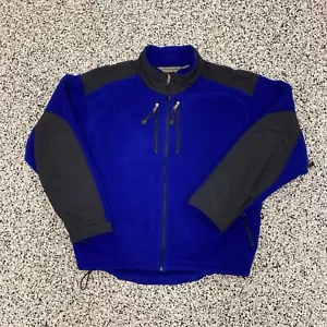 Vintage 90s EMS Fleece Zip Up Mens XL Full Zip Outdoor Blue - Picture 1 of 5