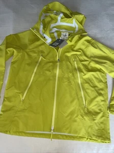 Icebreaker Men's SHELL+ Hooded Jacket Lyocell Wool XL Neon Lime - Picture 1 of 21