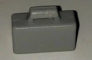 LEGO Piece Part MINIFIGURE Size Accessory City GRAY BRIEFCASE Business Suitcase! - Picture 1 of 10