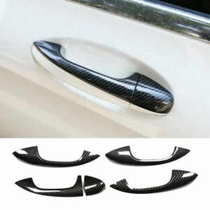 Carbon Fiber ABS Side Door Handle Trim For Benz W205 W213 X253 C E GLC Class 15+ - Picture 1 of 12