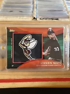 Steven Matz 2014 Topps Pro Debut Commemorative Hat Logo Patch 1/1 - Picture 1 of 2