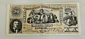 1962 Topps - Civil War News Currency - 20 $ - - Schön! - Bild 1 von 2