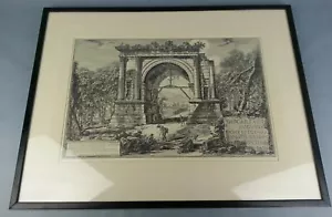 Vintage Print Arch Of Augustus Cavalier Piranesi Rome - Picture 1 of 10