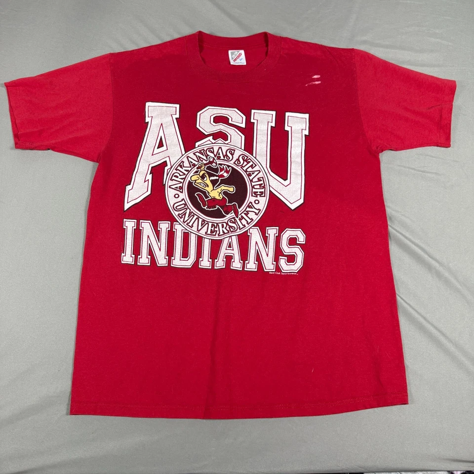 Arkansas State Red Wolves Tee Shirt Mens Large Red Jerzees NCAA Football Sports - Image 1 of 4