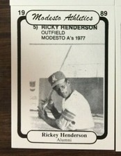 1989 CHONG Modesto A's  UPDATED Minor League Complete UNOPEN Team sets C03021230